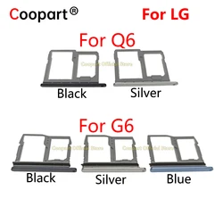 New Sim Tray Holder For LG G6 US997 VS988 Q6 M700 M700N SIM Card Tray Slot Holder Adapter Socket Repair Parts