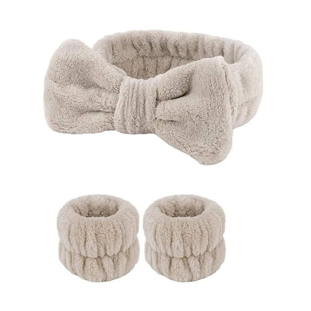 رباط معصم من الفانيلا الناعمة بلون واحد للنساء، ماص للعرق ومقاوم للماء، مناسب لغسل الوجه وربط الشعر، منتج عابر للحدود #4