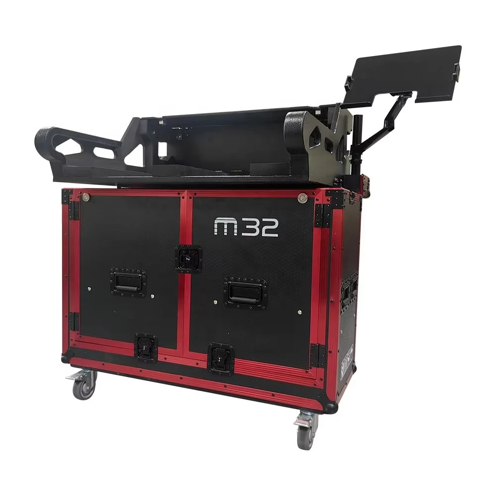

Customized Midas M32 Flight Case With A Laptop Stand Hydraulic Version Pa Sound System Studio Digital Mixer Flight Case
