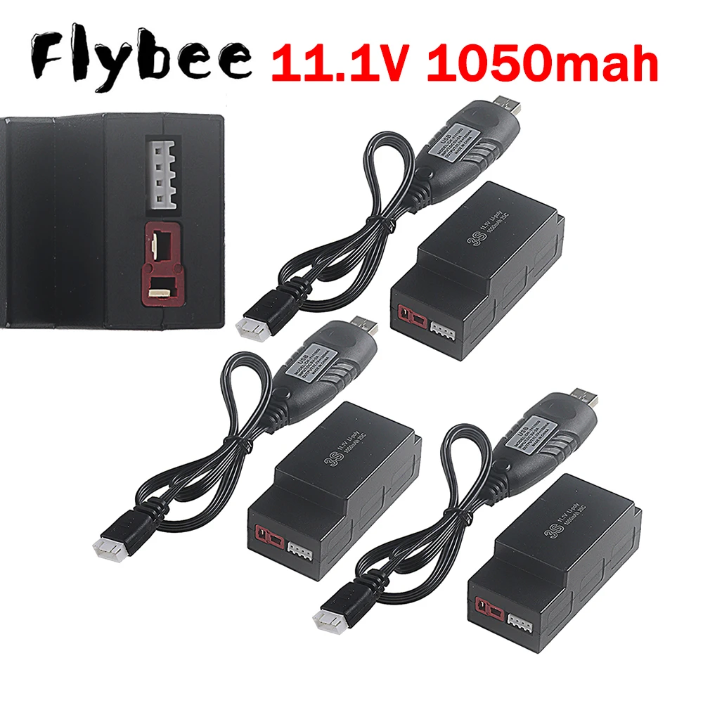 

Аккумулятор LiPo 3S 11.1V 1050mAh и зарядное устройство USB для радиоуправляемых машин MJX Hyper Go H16H H16E 16207 16208 1/16, а также запчасти для радиоуправляемых грузовиков 16209 16210