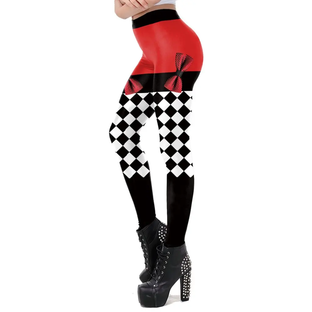

3D Mask Digital Print Leggings Comfortable Sports Yoga Trousers for Women Hot-Selling Fashion Bottoms
