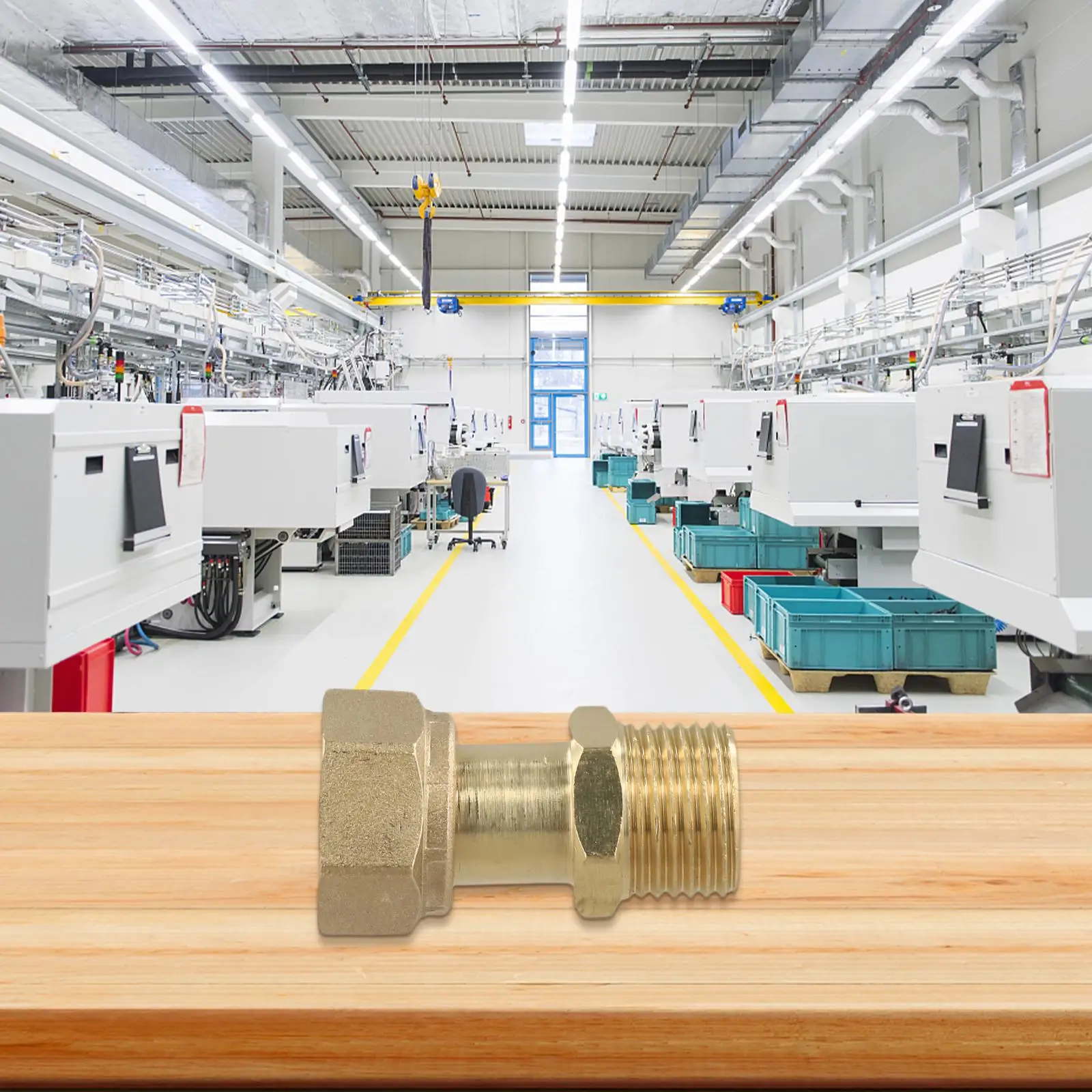 Brass Threaded Valve 4point G12 Water Pipe Joint with Leakproof Design and Gravity Necking for Improved Safety