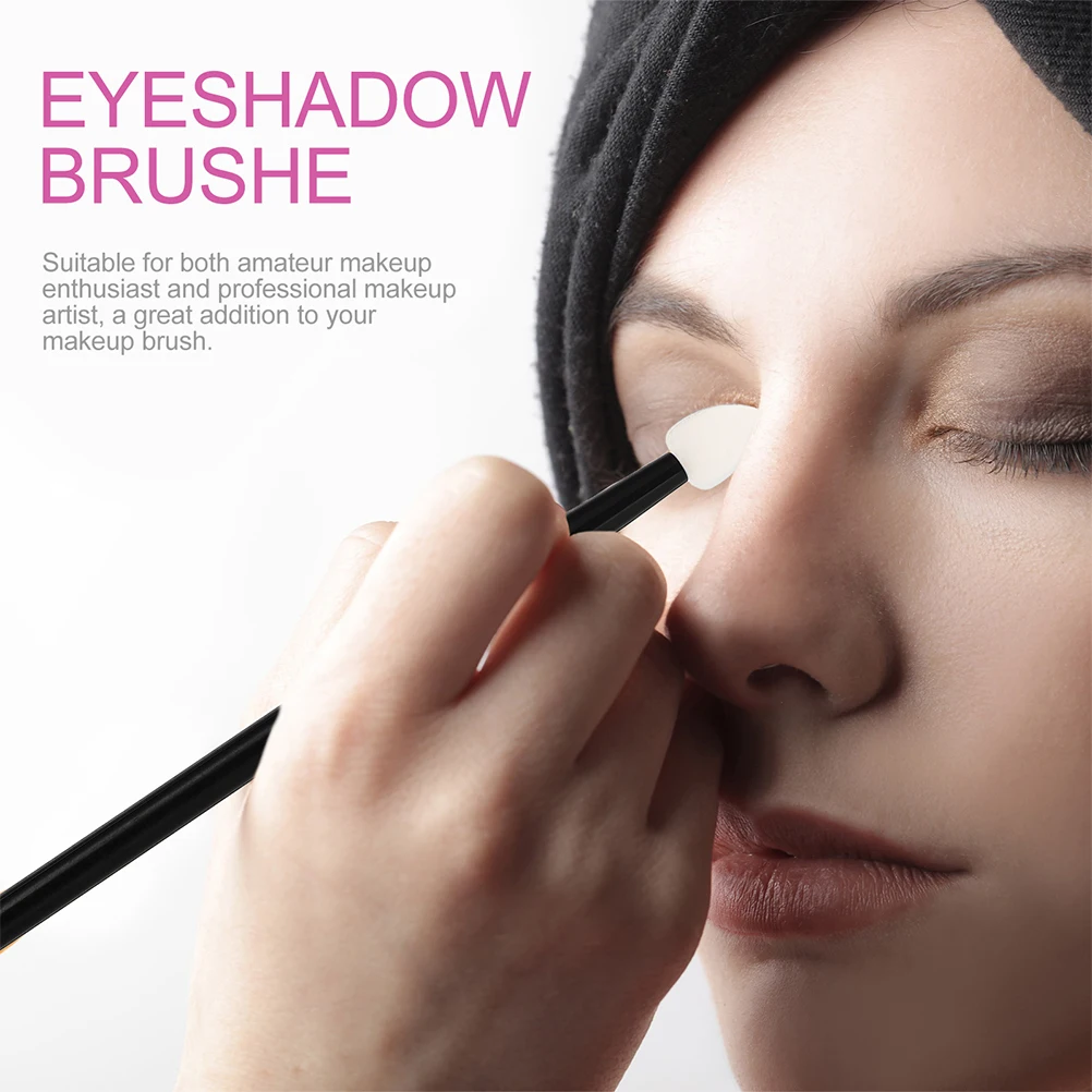 

4 Pcs Eye Shadow Brush Makeup for Eyeshadow Applicator Glitter Powder Brushes Tool Silica Gel