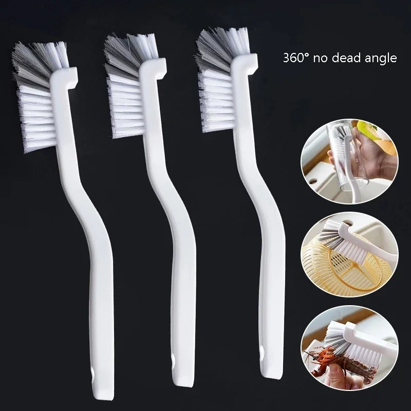 360 Degree Clean Narrow Brush Long Handle Fish Tank Straw Baby Milk Bottle Gap Glass Tube Cleaning  Home Kitchen Tools