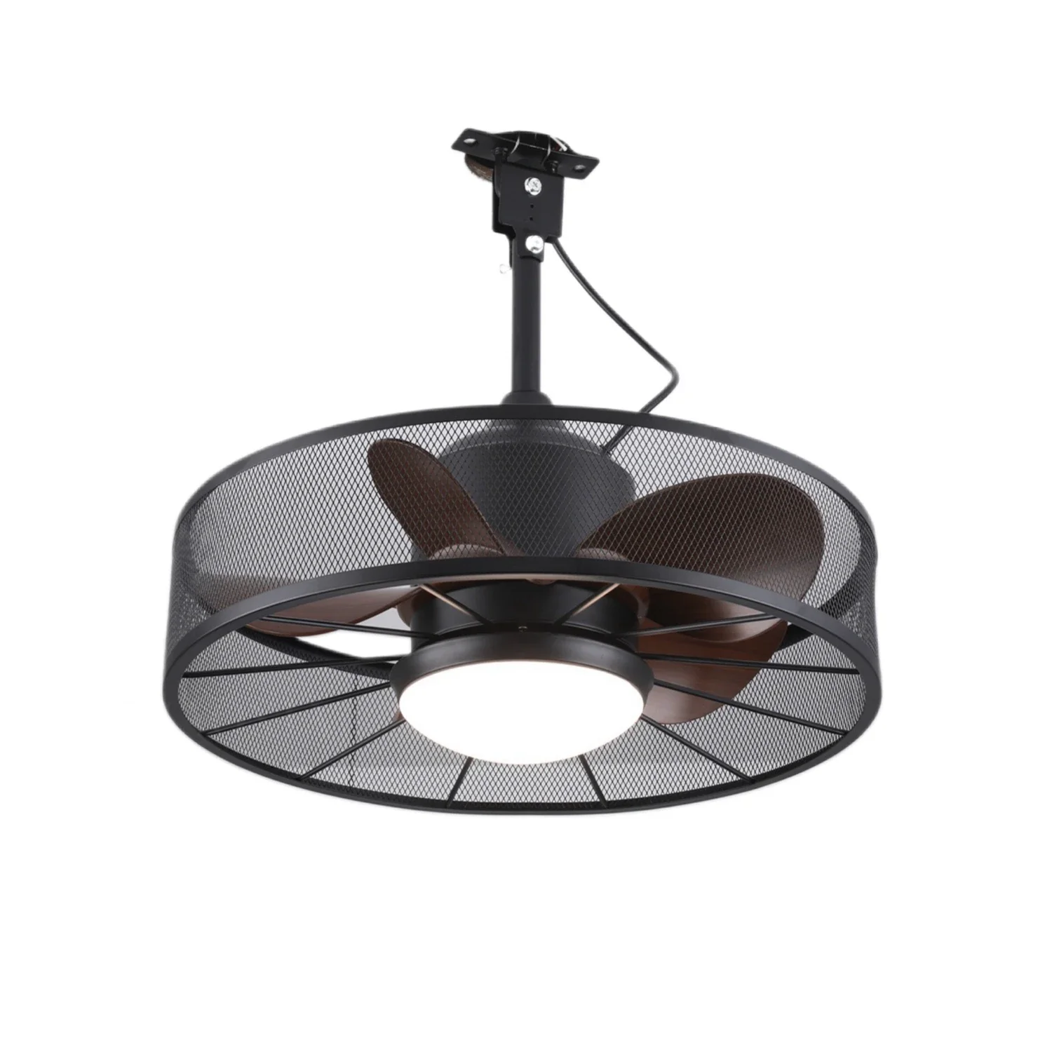 2026 20 Inch LED Outdoor Ceiling Fan with Light and Remote Control Waterproof Gazebo Fan for Outside Patios Pergola Porch