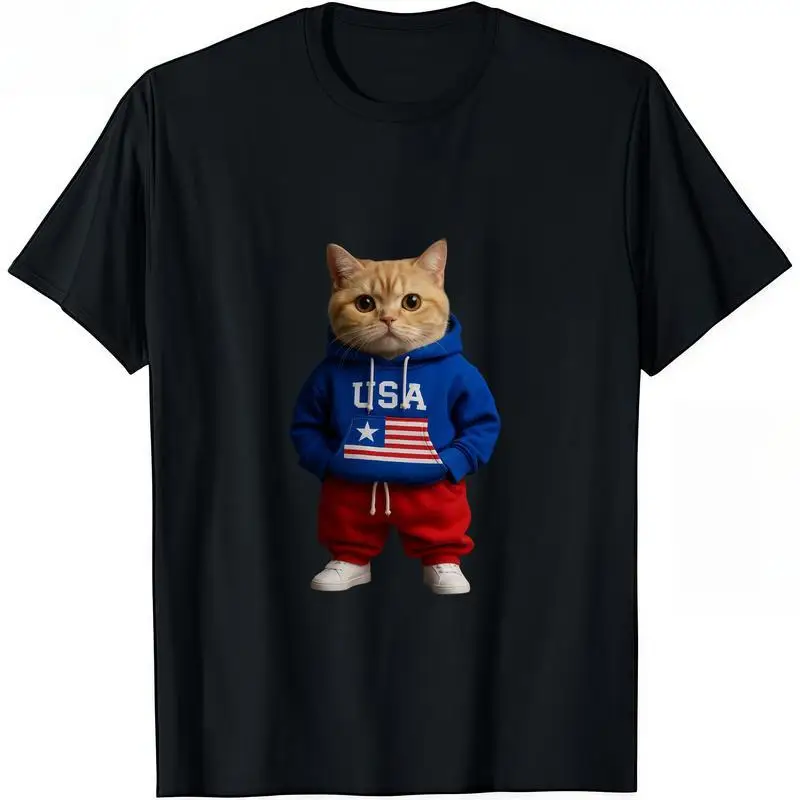 

Fashion Designer T-Shirts - Cotton Graphic Tees with USA Hoodie Bear Tee,Crewneck,Casual,Men's Gifts Shortsleeve Streetwear Mens