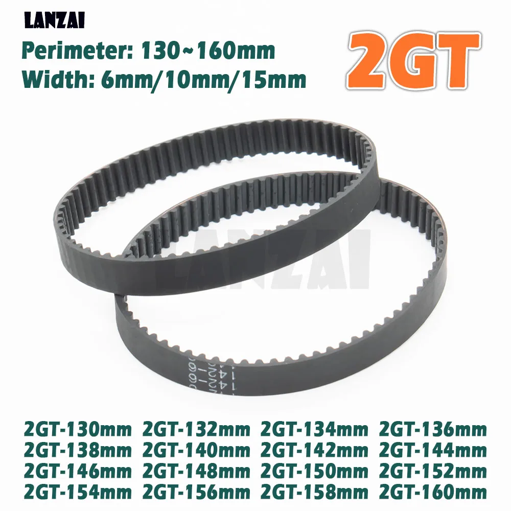 المطاط مؤقت اشتعال حلقة مغلقة 2GT 130 132 134 136 138 140 142 144 146 148 150 152 154 158 160 مللي متر ثلاثية الأبعاد محرك الطابعة نقل #5