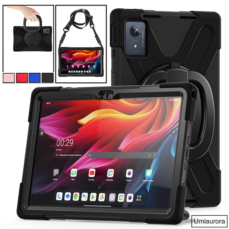

For Lenovo Tab K11 Plus 11.5 inch TB352FU TB352XU Shockproof Silicon PC Rugged Tablet Case Handle Stand Strap Protective Funda