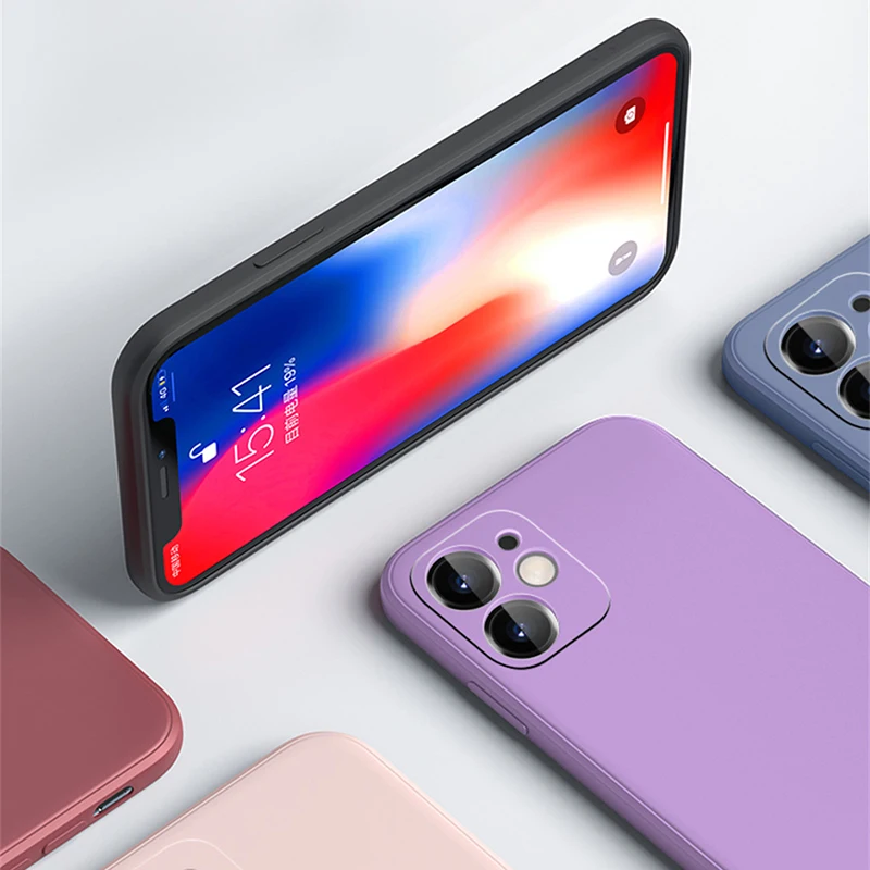 Siliconen Case Voor Iphone 11 12 13 14 15 Pro Max Mini Volledige Protector Case Voor Iphone Xs Max xr X 7 8 Plus Cover