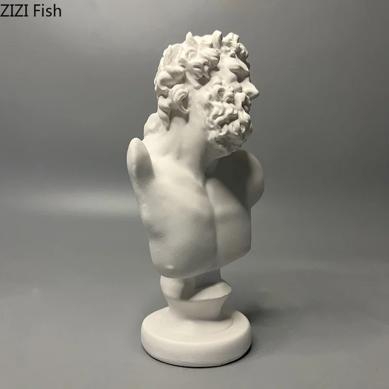 Greek Mythology Laocoon Plaster Statue Desk Decoration Ornaments Characters Sculpture Sketching Practice Teaching Coloring Tool