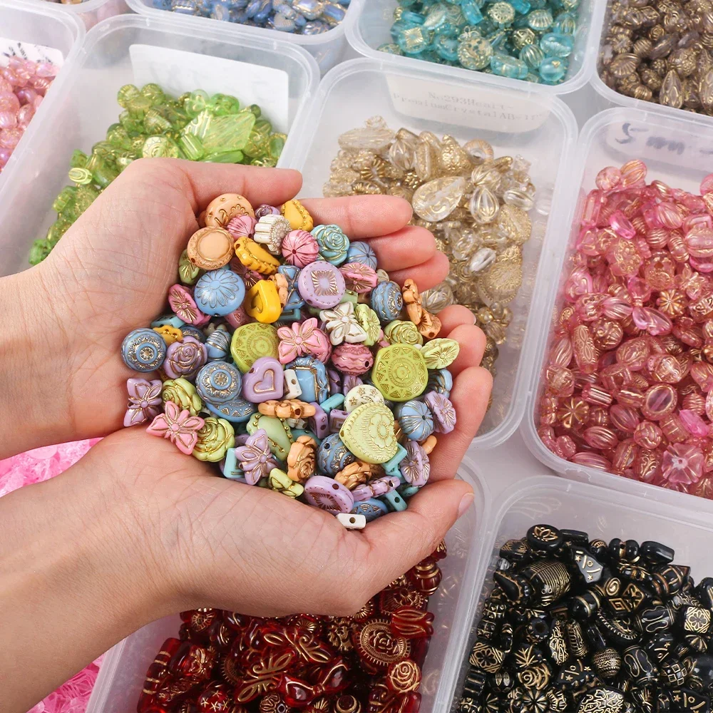 20g/Lot Mixed Classical Beads Acrylic Loose Spacer Bead for DIY Bracelet Beaded Material Jewelry Making Accessories Supplies