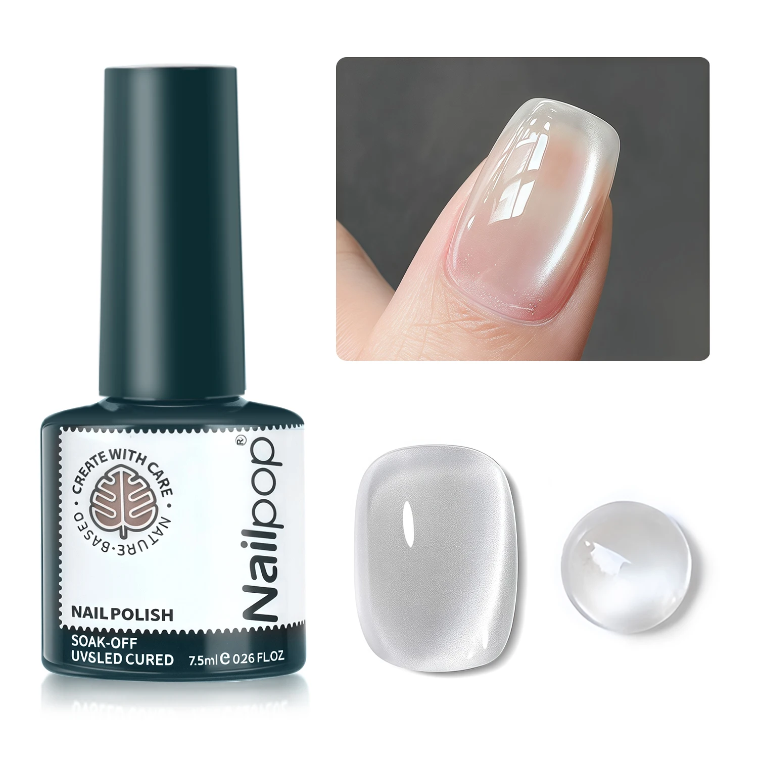 

NAILPOP 9 цветов Магнитный гель-лак для ногтей «кошачий глаз» Набор СИНИЙ УФ-светодиод Soak Off Гель-лак Прозрачный кристаллический гель-лак «кошачий глаз» 7,5 мл