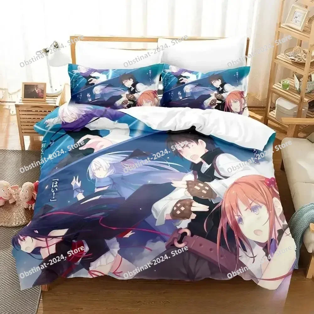 New Anime Unbreakable Machine-Doll Bedding Set Printed With Pillowcase Bed Duvet Cover Soft Single Double Queen Super King Size