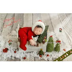 Christmas full moon photography props clothes newborn  month photo at home baby  shooting  clothes