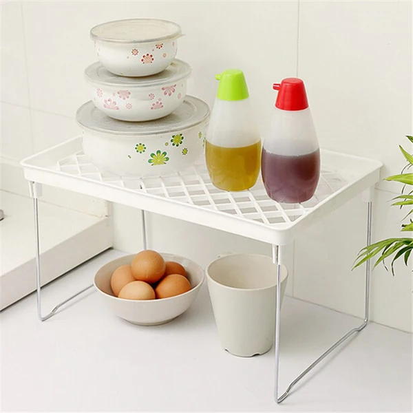 1Pcs Folding Shelf Storage Rack Kitchen Bathroom Folding Cabinet Storage Rack Kitchen Novelty Accessories Item Organizer