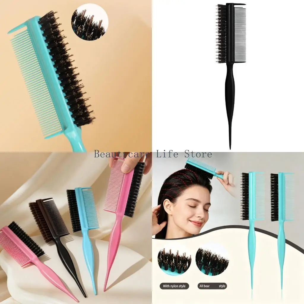652C Double Function Hair Styling Brush For Smooth And Voluminous Hair Ergonomic Grip