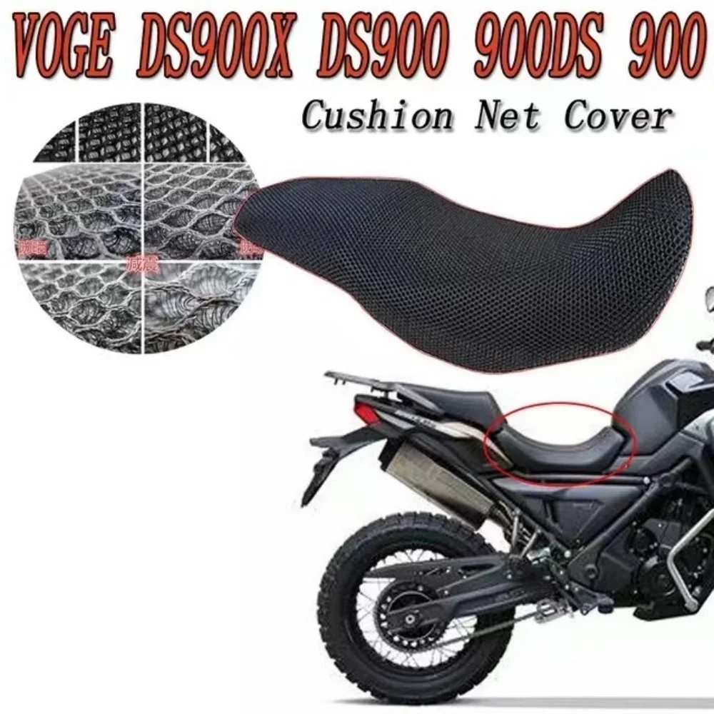 For VOGE DS900X DS900 900DS 900 DS DSX DSX900 900DSX Seat Cushions Cover Nylon Fabric Mesh Saddle Seats Cushion Motorcycle Parts