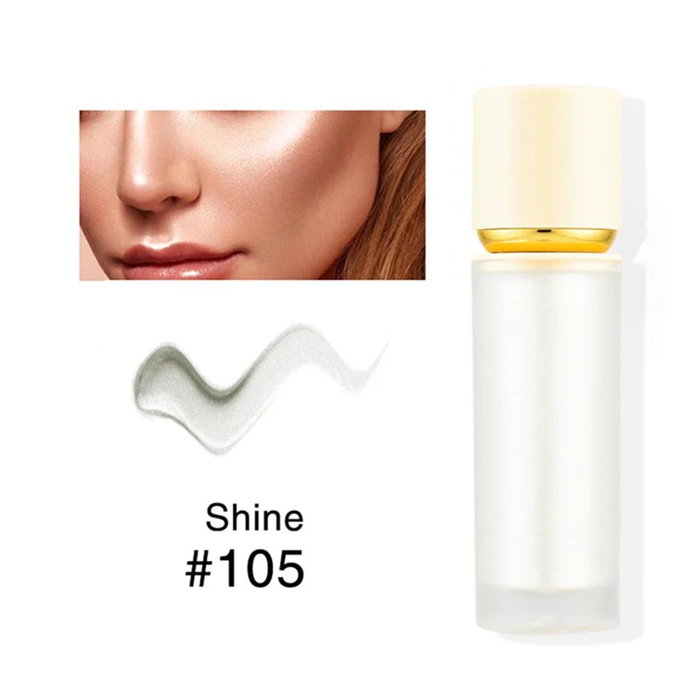 5color Private Label 10ml Liquid Highlighter Custom Logo Multicolor Pearlescent Brighten Three-dimensional Repair Volume Makeup