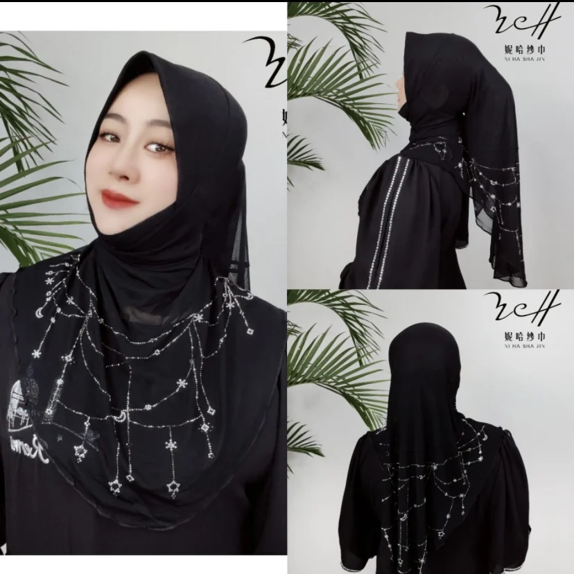 Holiday Muslim Islam Airy Ready Female Hijab Instant