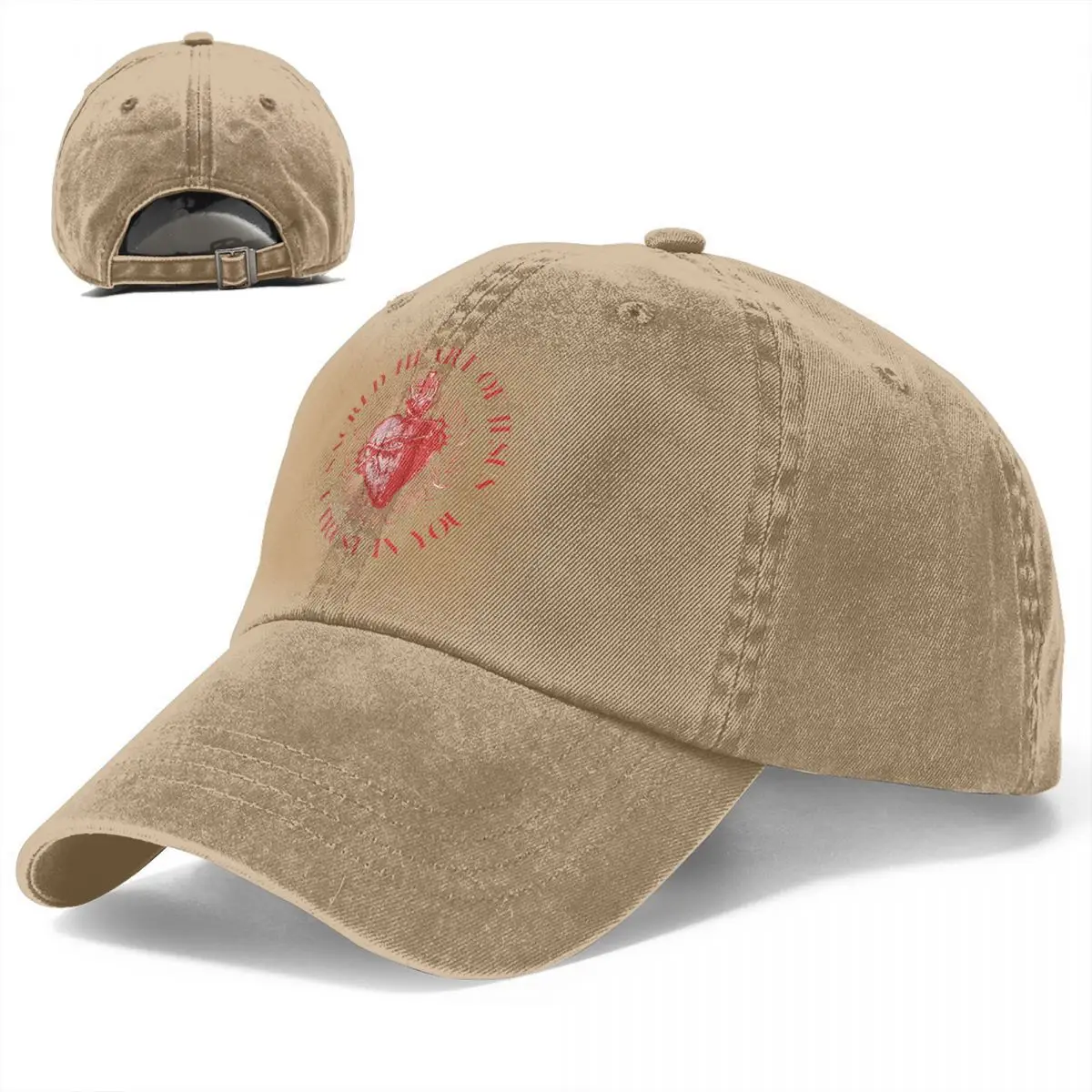 Summer Cap Sun Visor Sacred Heart Of Jesus I Trust In You Cap Hip Hop Caps Jesus Cowboy Hat Peaked Hats