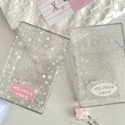 MINKYS Bling Bling Star Kpop Photocards Storage Box School Office Stationery