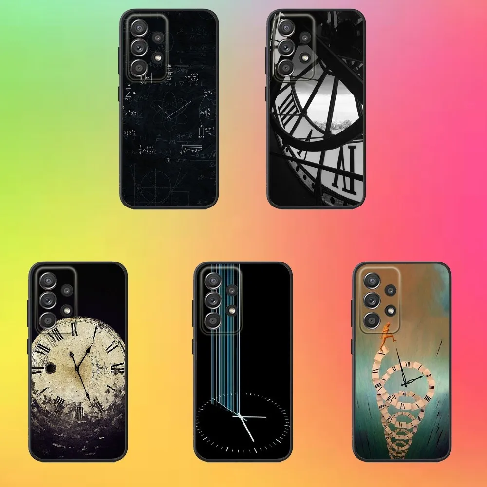 

Cool Clock Phone Case For Samsung S25,S24,S21,S22,S23,S30,Ultra,S20,Plus,Fe,Lite,Note,10,9,5G Black Cover
