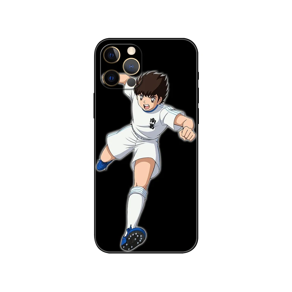 Captain Tsubasa Ozora Genzo football ，phone case for iphone，14 se 6 6s 7 8 plus x 10 XR XS 11 12 13 mini pro MAX black tpu back