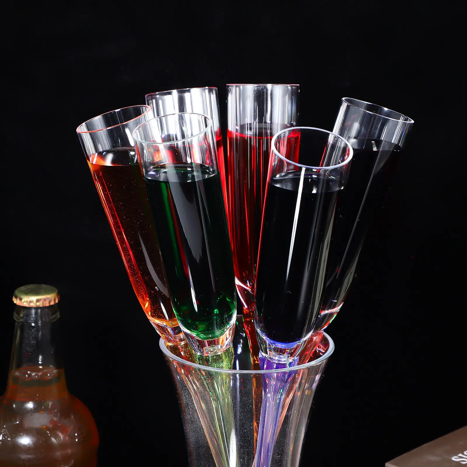 

1Set Acrylic Wine Goblet Stylish Red Wine Cup Creative Glass Party Drinking Cup Unique Home Decoration