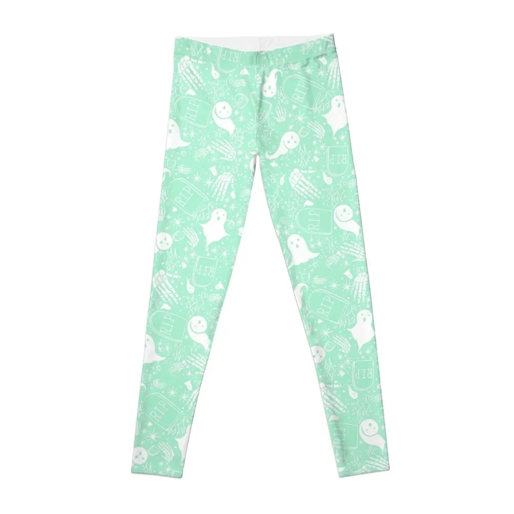 

Spooky pack II in Mint Leggings flared leggins push up woman gym top Womens Leggings