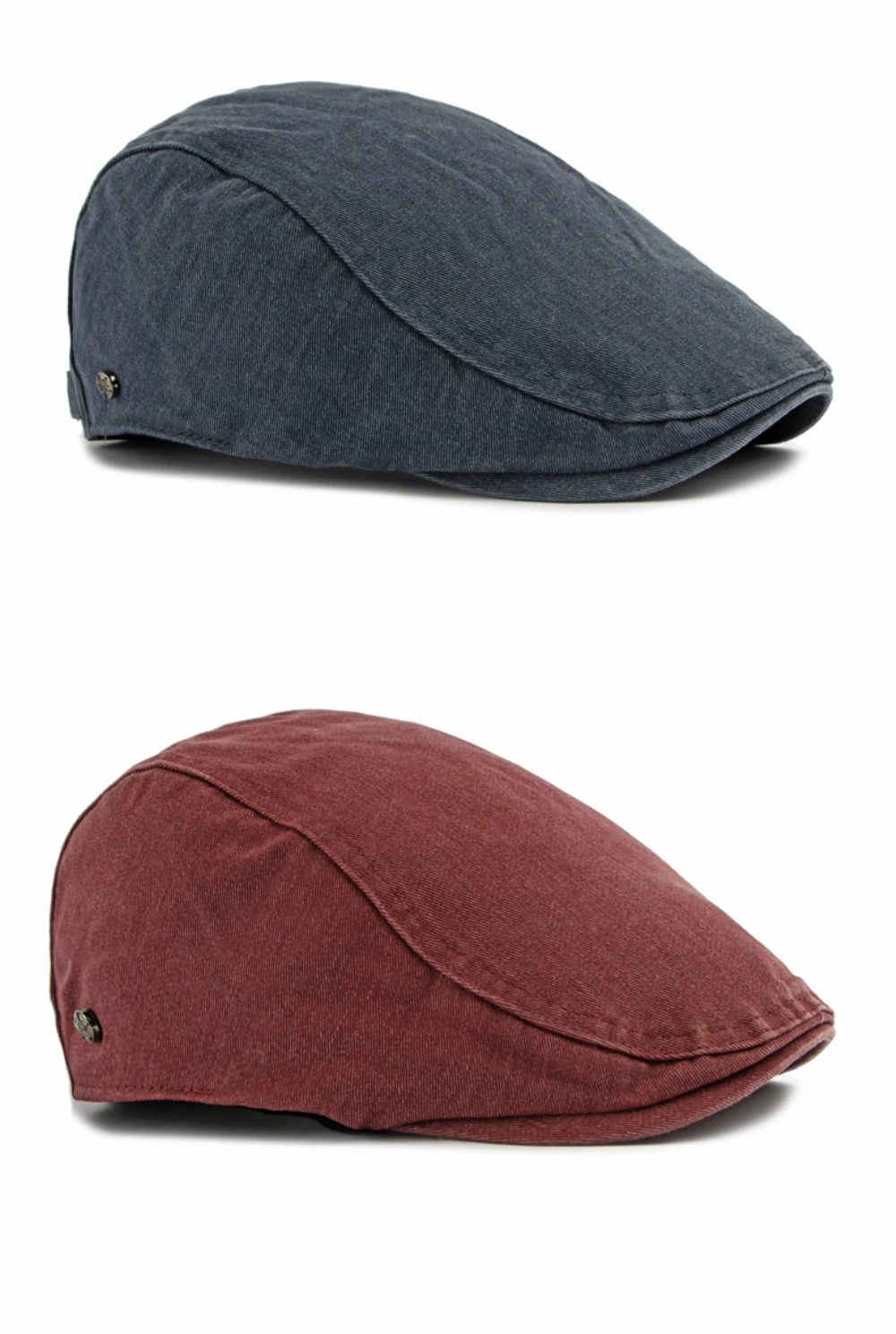 HT5097 Herren- und Damen-Baskenmützen Retro 100% Gewaschene Baumwolle Baskenmütze Unisex Ivy Flat Cap Einfarbig Schlicht Frühling Sommer Herbst Baskenmütze – Detail 7