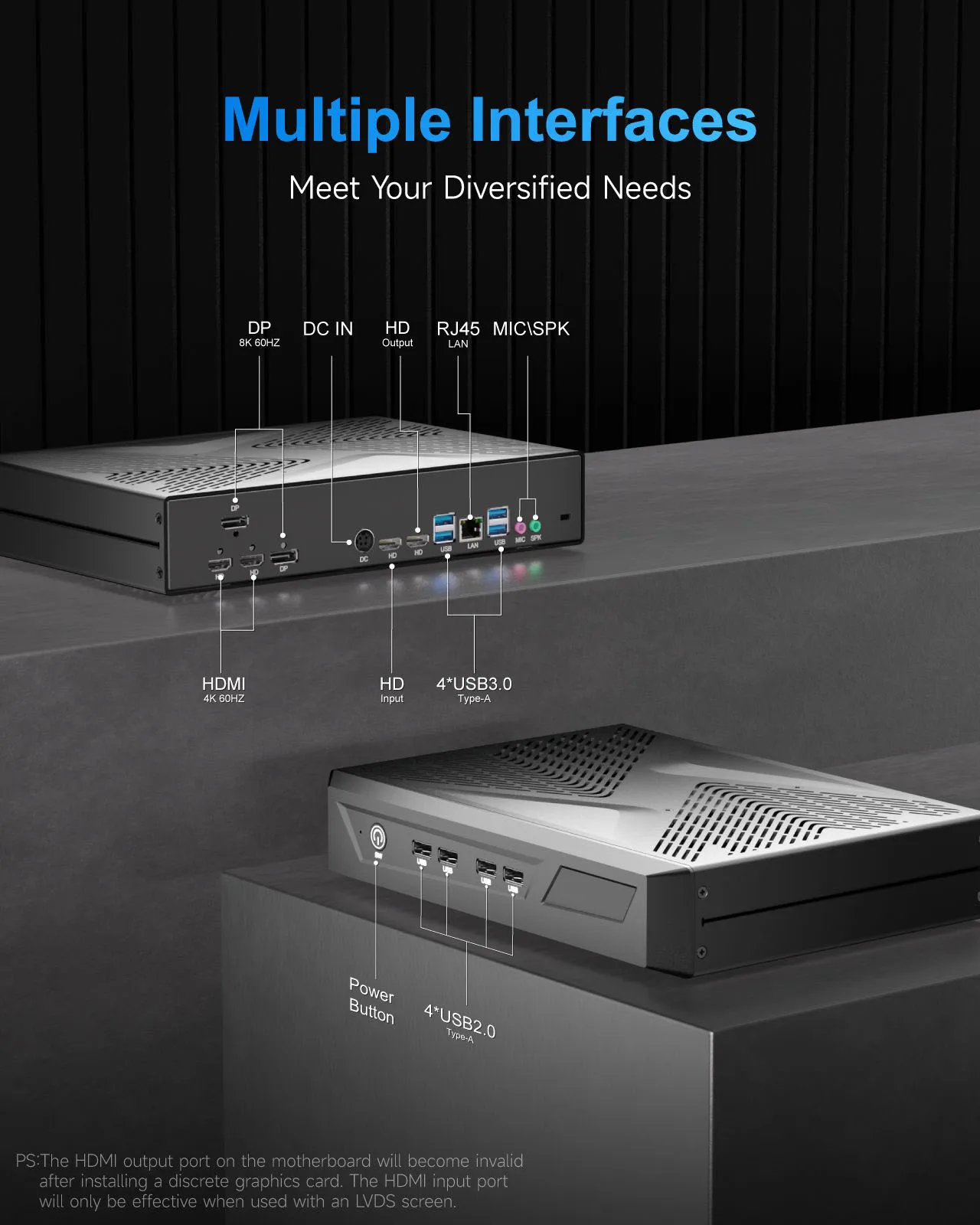 Hystou 게임용 미니 PC Intel CPU I7 13700H NVIDIA RTX3050 i5 12450H 13500H 강력한 NVME DDR4 데스크탑 컴퓨터 4K 3 디스플레이