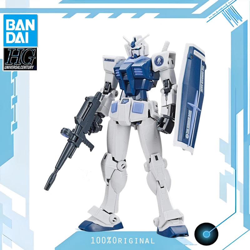 BANDAI Anime HG 1/144 RX-78-2 BEYOND GLOBAL THE GUNDAM BASE COLOR Gundam Model Kit Assembly Plastic Action Toys Figures Gift