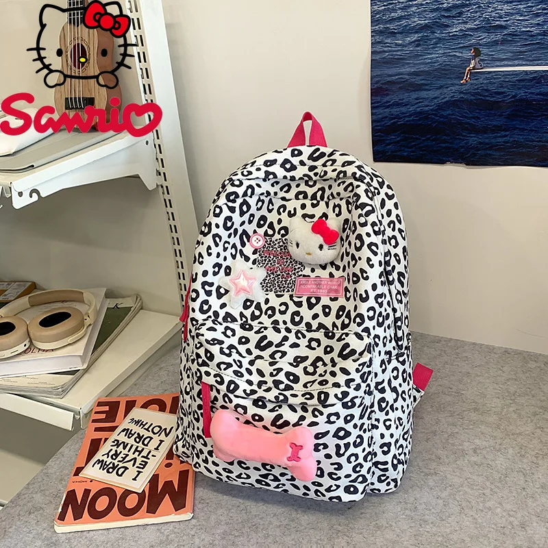 

Hello Kitty 2026 New Student Schoolbag Fashionable High Quality Women's Backpack Cartoon Large Capacity Multifunctional Backpack