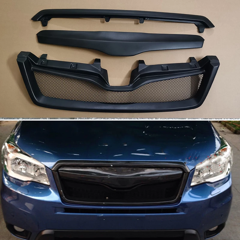 For Subaru Forester 2013 2014 2015 2016 2017 2018 Year  Racing Grille Redesign Front Bumper Grill Body Kit Accessories