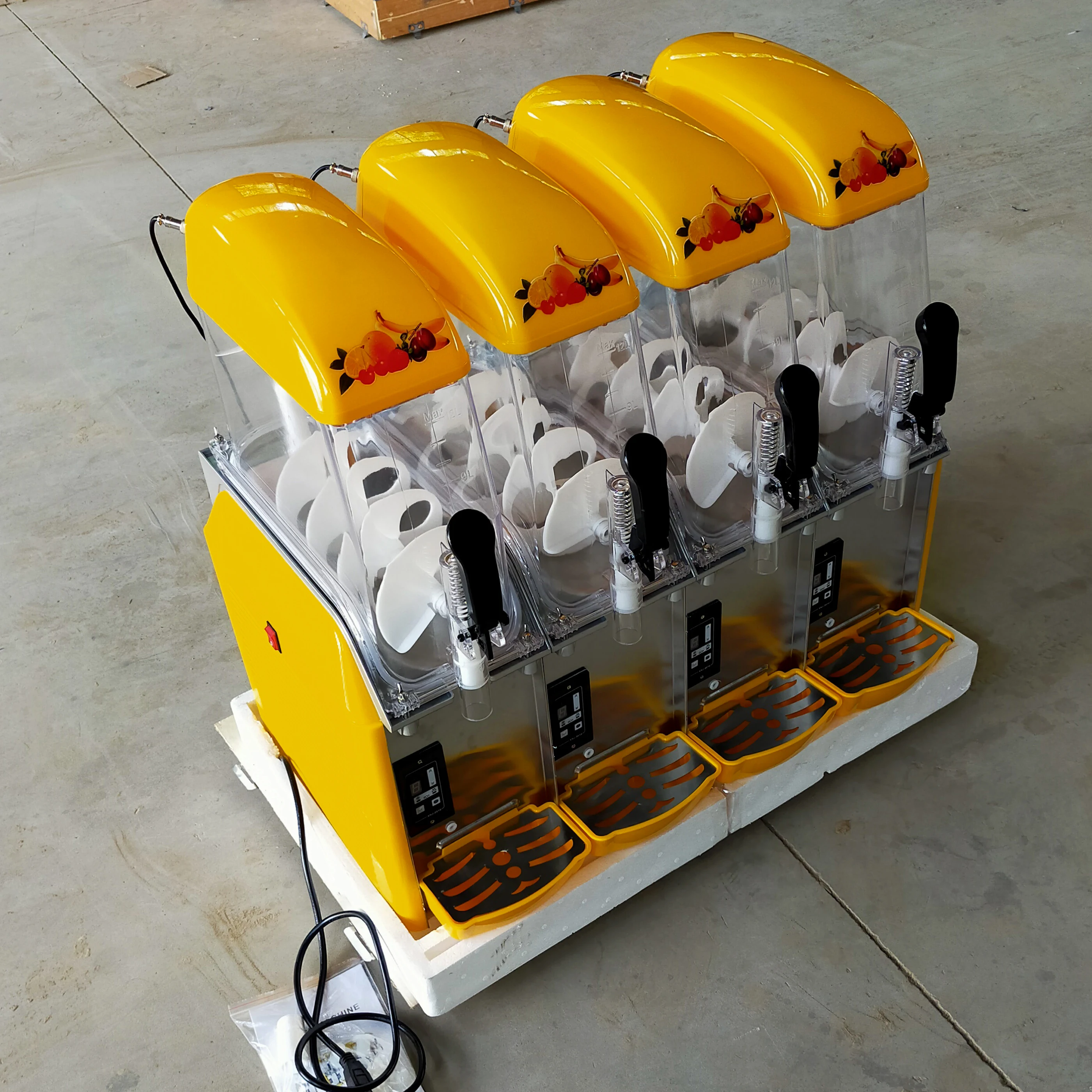 LJPJP 12L*4 Commercial Four-cylinder large-capacity snow mud machine sand ice machine snow melting machin 110V 220V