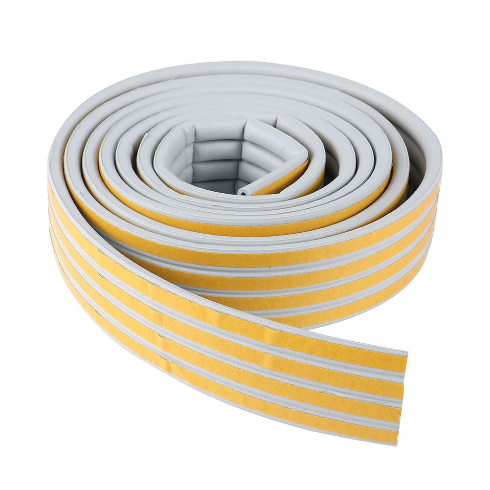 

20M Door Window Seal Strip 9mm x 7.5mm Grey Self Adhesive Foam Soundproofing Weatherstrip Gap Filler Wooden Doors Windows
