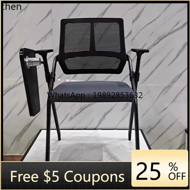 

W1 folding training chair with table board meeting training class chair table and chair integrated