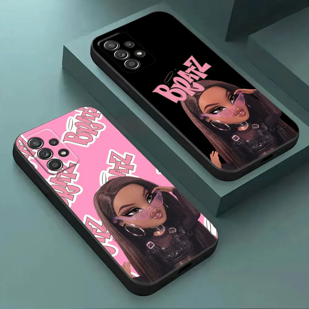 

Bratz Cartoon Fashion Girl Case For Samsung Galaxy A15 A25 A24 A23 A22 A21S A20s A13 A10 A05S A04 A03 A02 A14 Black Phone Cover