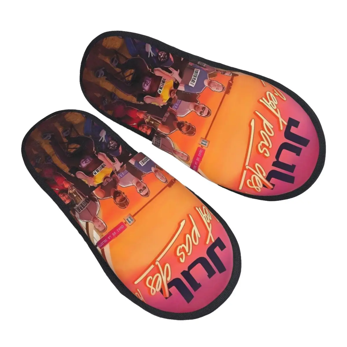 مخصص يوليو Cest Pas Des Lol الراحة جرجر رغوة الذاكرة النعال النساء مغني الراب غرفة نوم أحذية المنزل