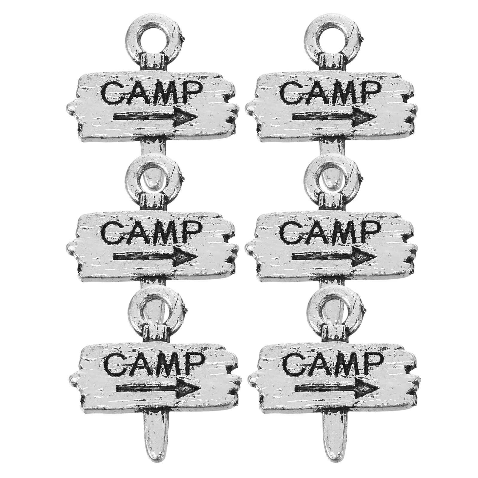 

6pcs DIY Pendant Small Charms for Jewelry Making Crafts Alloy Metal Bracelet Necklace Findings Projects Accessories