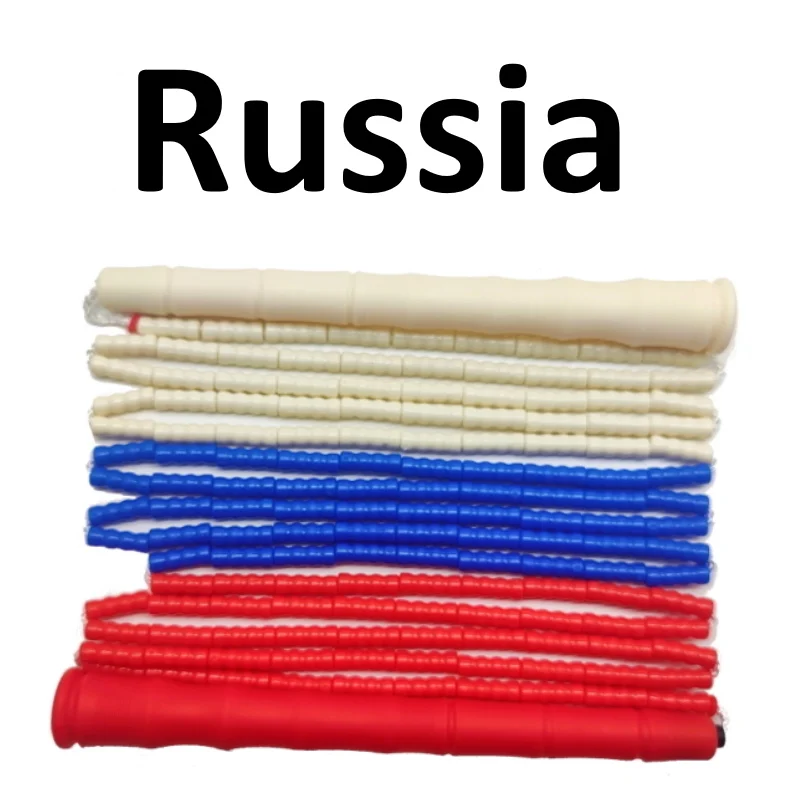 NEVERTOOLATE 3 meter beaded jump rope soft beads Russia Ukraine flag freestyle fitness jump skipping rope fitness kids adult