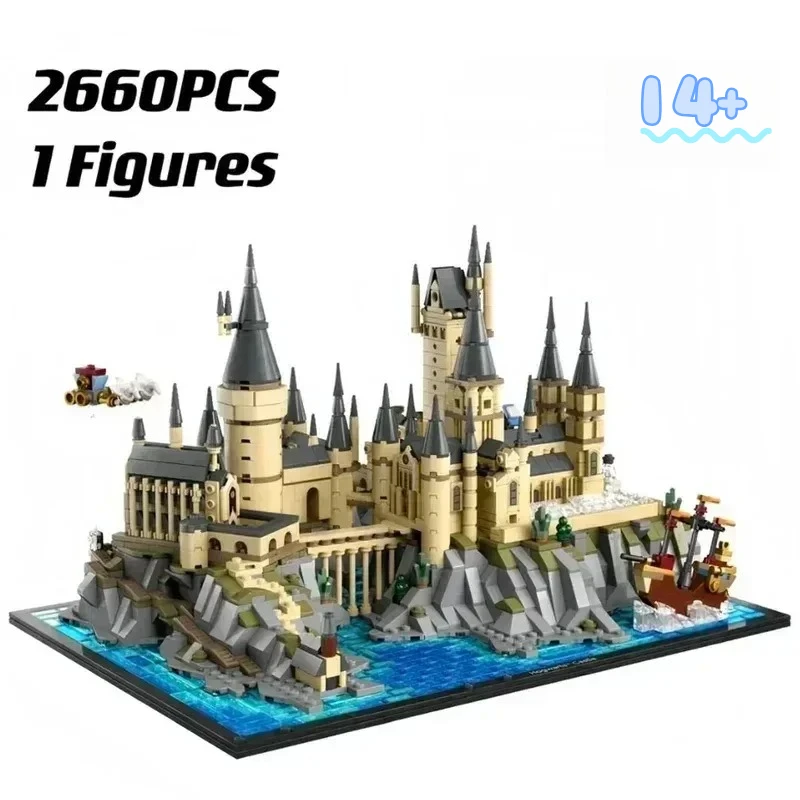 

Disney In Stock 76419 Hogwarts Castle & Courtyard Building Blocks Themed Collectible Toy Gift for Lovers