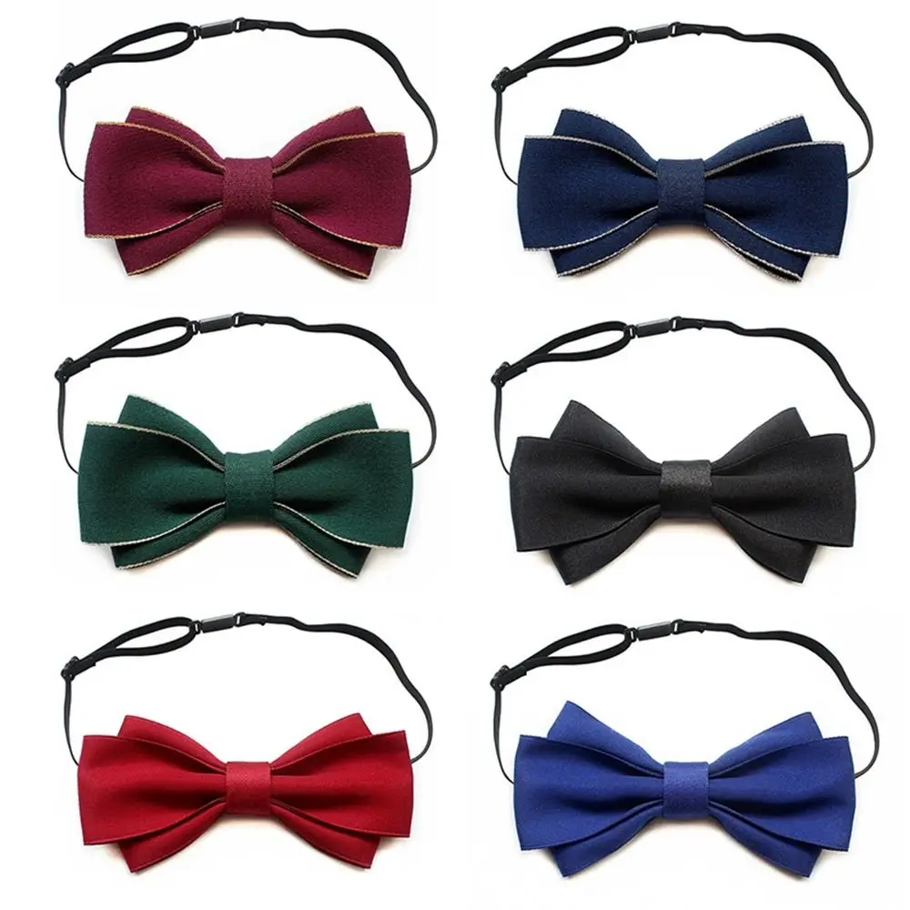 

Gentleman Style Satin Suit Accessories Skinny Groom Cravat Solid Classic Ties Formal Business Ties Men Ties Bowknot Bowtie