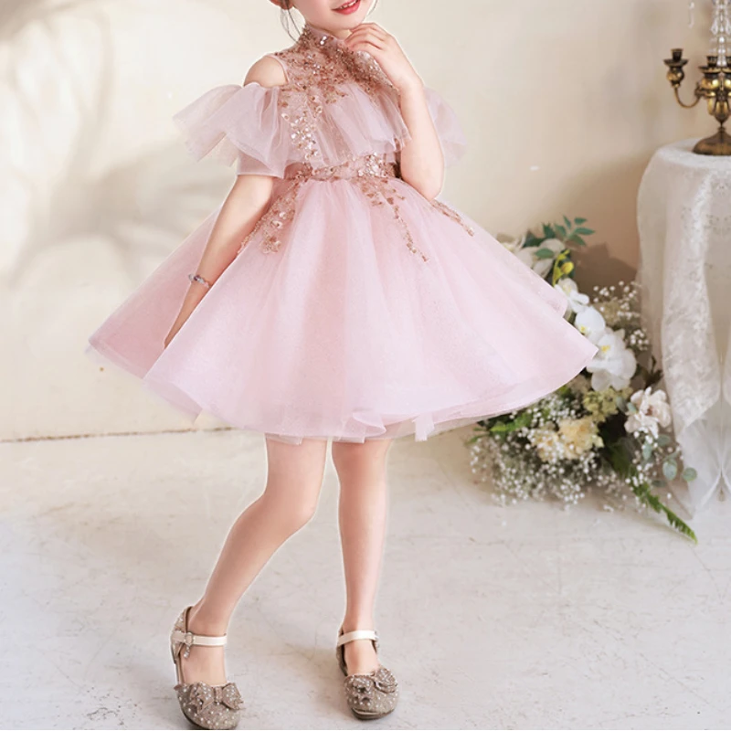 Customized 2024 New Summer Popular Sweet Off The Shoulder Ball Gown Fairy Minority Literary Show Dresses Popular Student High En