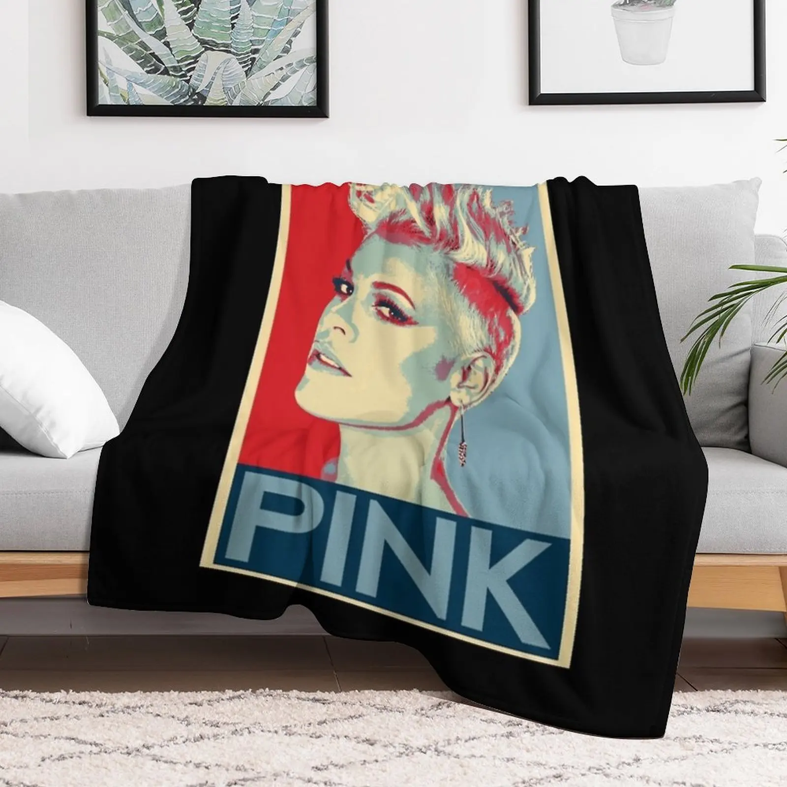 Best Seller Pink Beautiful Trauma Merchandise Throw Blanket Plaid on the sofa Plaid Decorative Beds Blankets