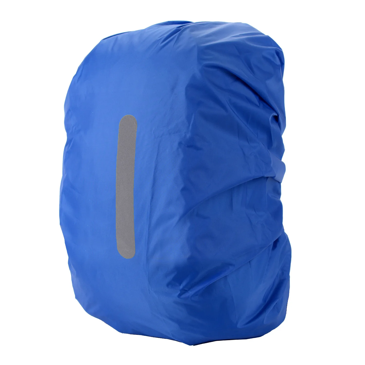 【31】Waterproof Backpack Cover with Reflective Strips - 5 Sizes (XS-XL) Blue/Red | Rain Protection for Hiking, Cycling & Travel