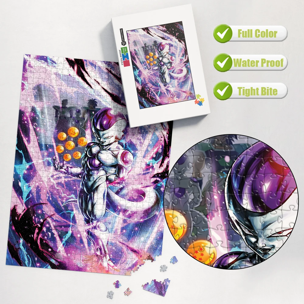 Brain Teaser Games for Adults Dragon Ball Goku Wooden Puzzles 1000 Pieces Educational Toys for Children Family Gathering Gifts