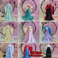 In Stock Different Styles 1/6 Scale Female Soldier Chinese Style Printed Ancient Hanfu Fit 12inch Action Figure Doll