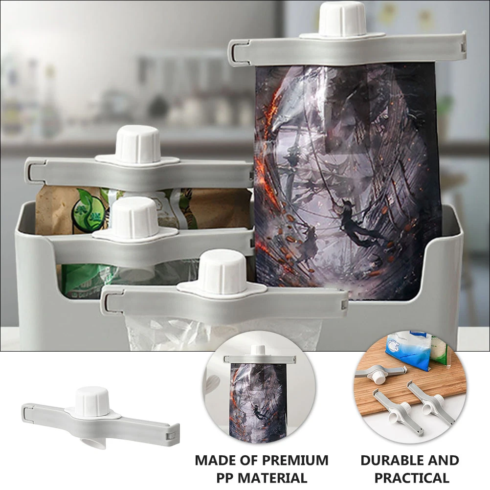 

4Pcs Food Sealing Clip Pour Spouts Strong Grip Freshness Clamp Storage Bags Sealing Clip Clamp Food Fresh Sealer