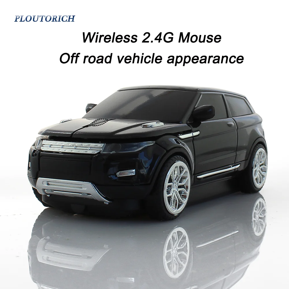 Wireless 2.4G Car Mouse Off Road Vehicle Appearance Battery Supply Plug And Play For Laptop PC Office Use Or Gaming Gift Kid